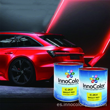 Efecto de espejo Coacción transparente Carry High Gloss Refinish Pintura de 2k Color de Topcoat Color Auto Pintura de pintura